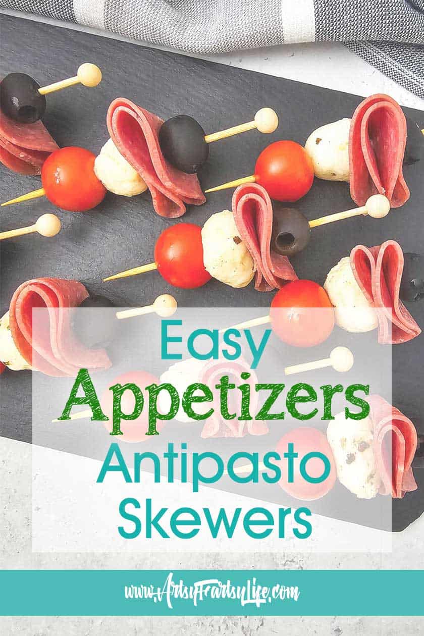 Easy Antipasto Skewers (Perfect for Holidays, BBQs & Last-Minute Parties!)