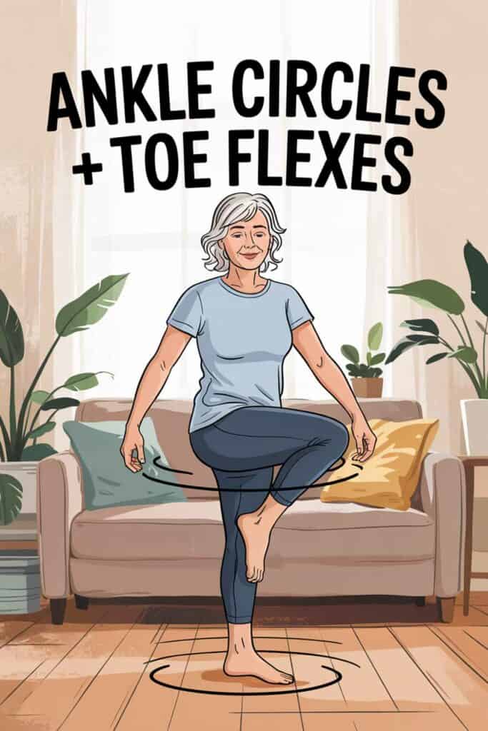 7. Ankle Circles + Toe Flexes 7. Ankle Circles + Toe Flexes