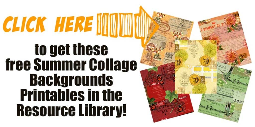 Vintage Summer Aesthetic: Free Printable Collage Sheets for Mixed Media & Journals Vintage Summer Aesthetic: Free Printable Collage Sheets for Mixed Media & Journals