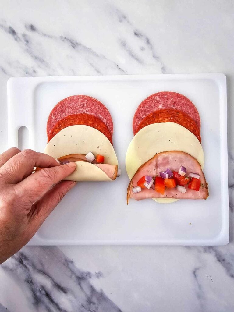 Italian Sub Rollups - Easy Appetizers - A Low Carb Dream! Italian Sub Rollups - Easy Appetizers - A Low Carb Dream!
