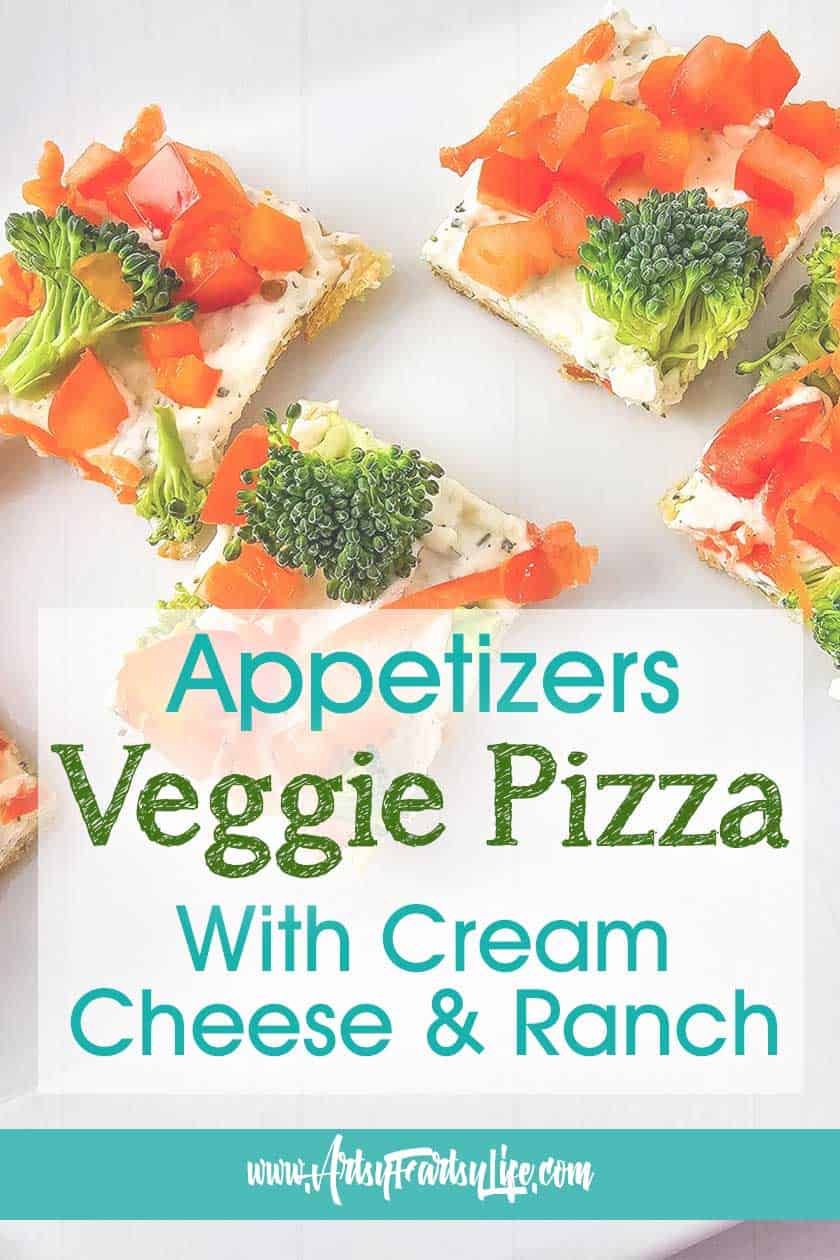 Veggie Pizza With Cream Cheese and Ranch Seasoning
