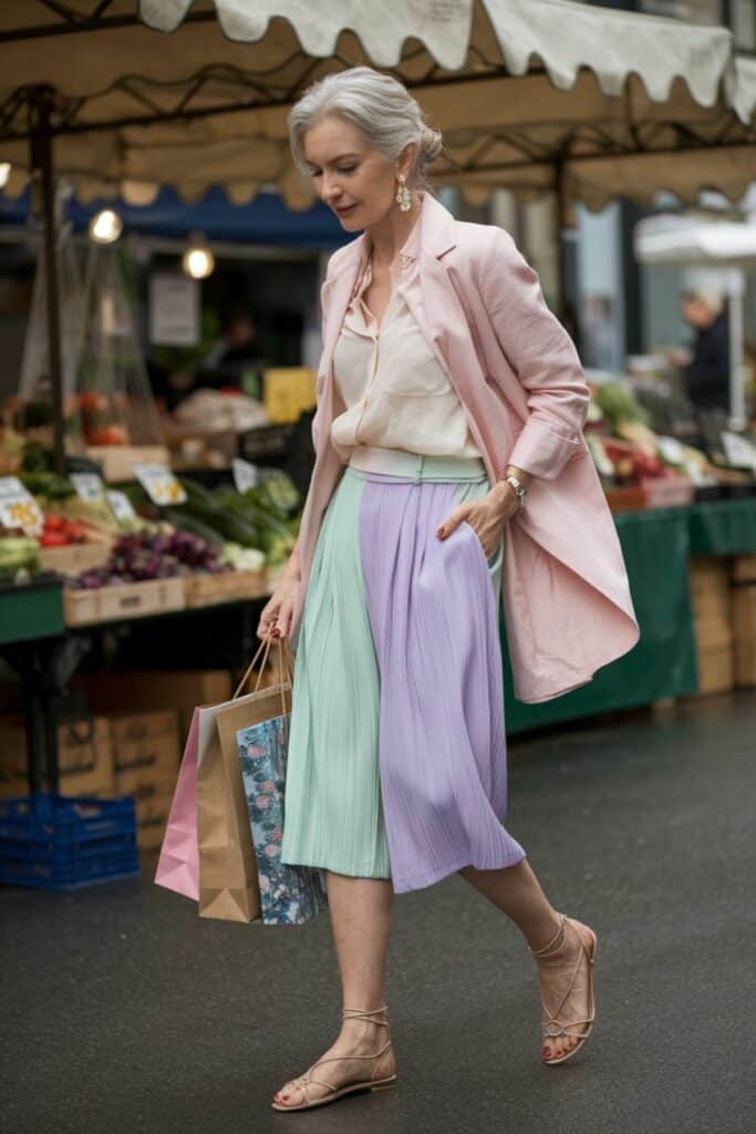 7. Market Day in Pastel Pleats 7. Market Day in Pastel Pleats