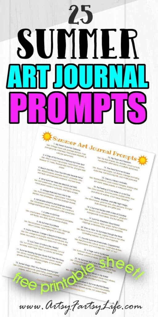 25 Summer Art Journal Prompts to Spark Your Creativity