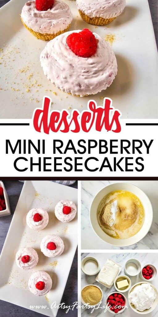 Mini No Bake Raspberry Cheesecakes – Party Perfect Treat!