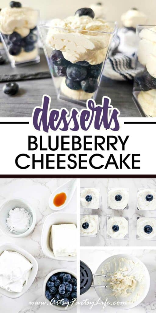 Blueberry Cheesecake Parfait Cups – Easy No Bake Party Dessert