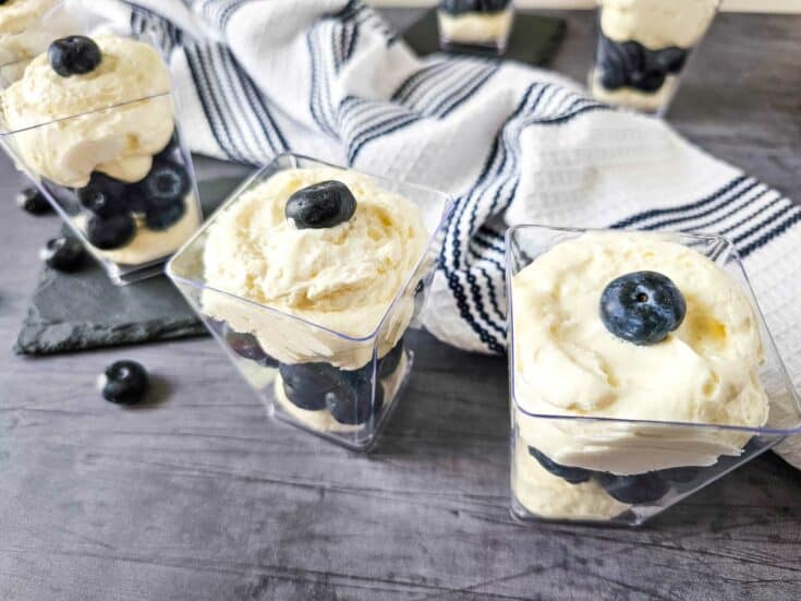 Blueberry Cheesecake Parfait Cups – Easy No Bake Party Dessert