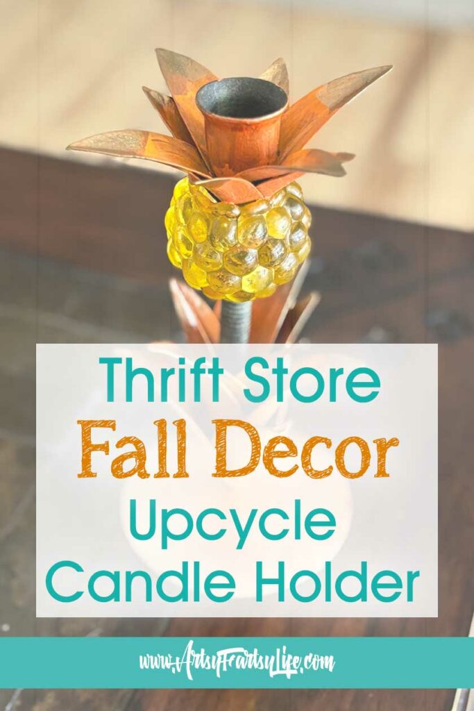 DIY Fall Candle Holder – Thrift Store Upcycle Magic