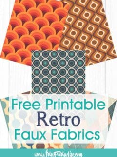 Full Page Faux Retro Fabric Background Printables – Free Download!