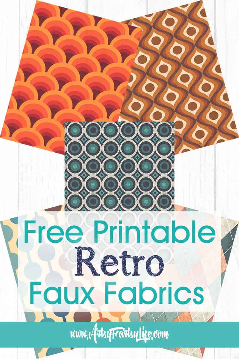 Full Page Faux Retro Fabric Background Printables – Free Download!
