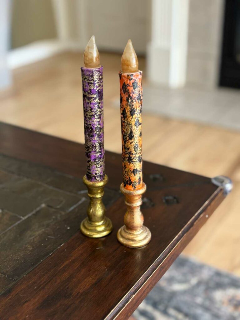 How to Transform Cheap Faux Candles into Spooky Season Showstoppers How to Transform Cheap Faux Candles into Spooky Season Showstoppers