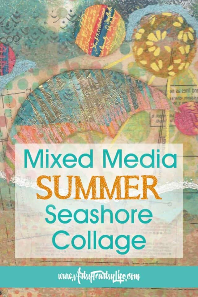 Mixed Media Magic: How to Make a Seashore Collage That POPS with Summer Vibes!