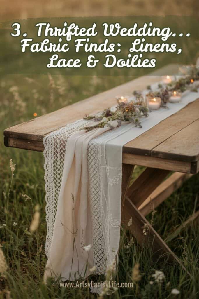 3. Fabric Finds: Linens, Lace & Doilies For DIY Wedding Decorations 3. Fabric Finds: Linens, Lace & Doilies For DIY Wedding Decorations