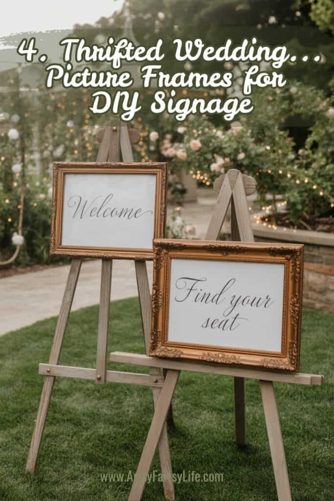 4. Picture Frames for DIY Wedding Signage 4. Picture Frames for DIY Wedding Signage