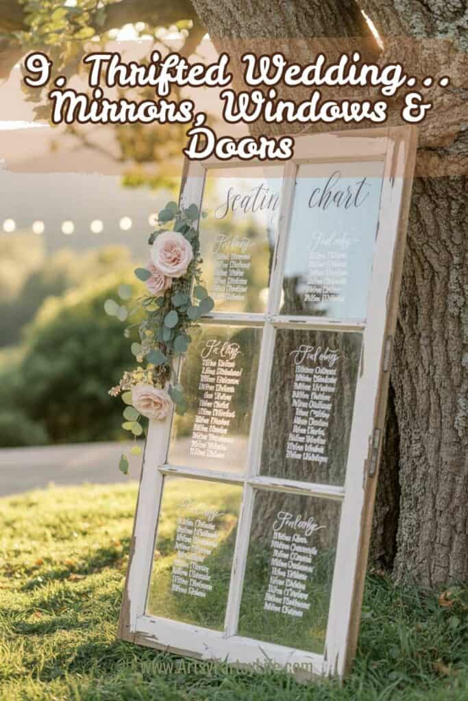 9. Mirrors, Windows & Doors For Wedding Decorations
