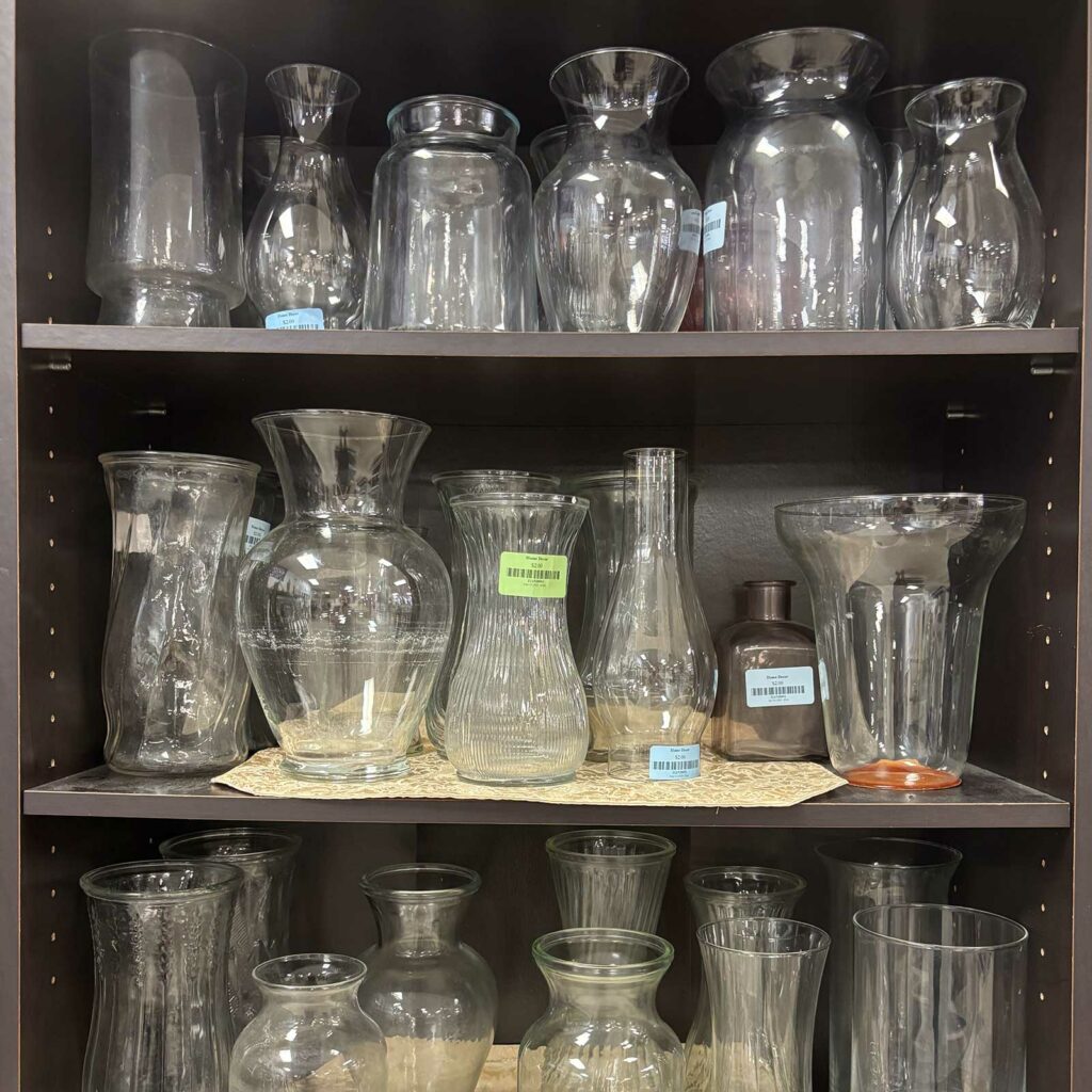 1. Vintage Vases & Votives For Thrifted Wedding Decorations 1. Vintage Vases & Votives For Thrifted Wedding Decorations