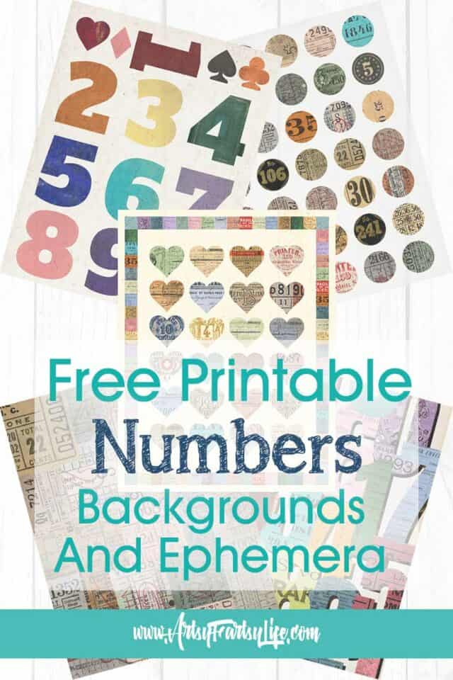 Background Number Label Free Vintage Number Ephemera & Backgrounds You’ll Love to Print · Artsy ...