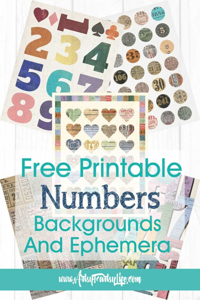Free Vintage Number Ephemera & Backgrounds You’ll Love to Print