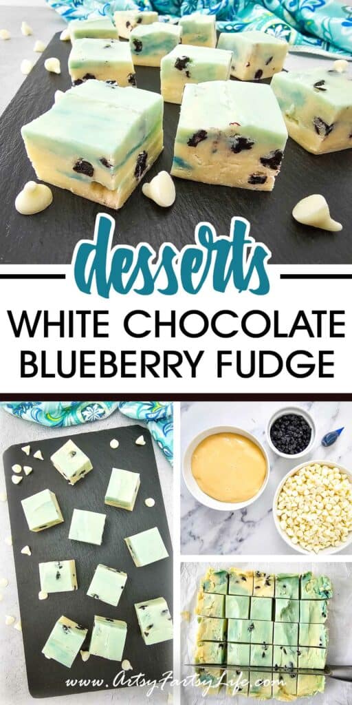 White Chocolate Blueberry Fudge, But Make It Fast and Easy!