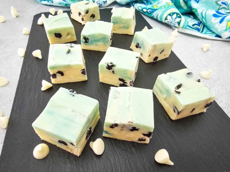 White Chocolate Blueberry Fudge