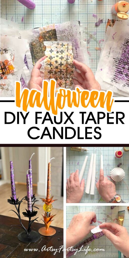 DIY Faux Taper Candles for Halloween & Fall: A Cozy + Crafty Glow-Up!