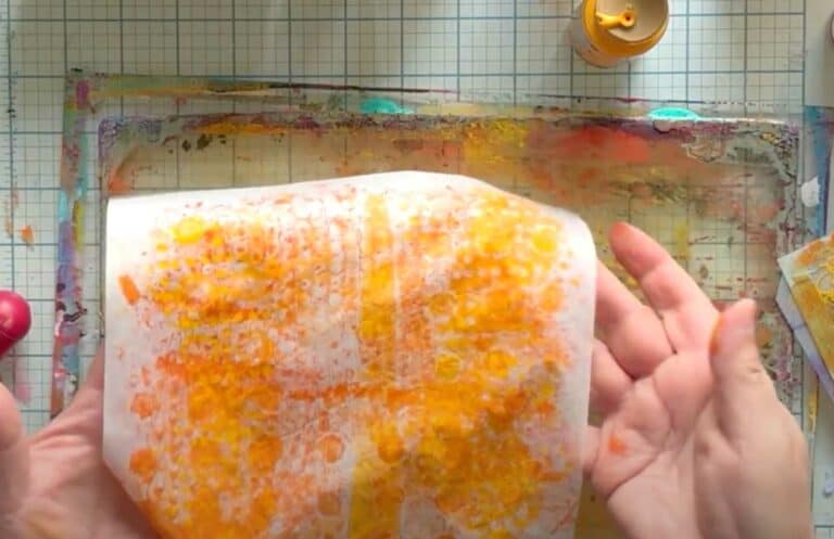 How to Make Gorgeous Fall Tissue Paper Collage Backgrounds · Artsy ...