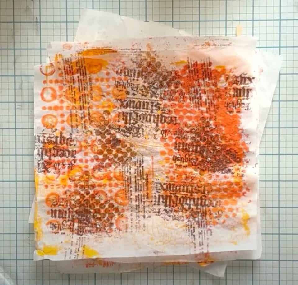 How to Make Gorgeous Fall Tissue Paper Collage Backgrounds · Artsy ...