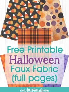 Cozy Up to Halloween with These Faux Fabric Printables (Full Page)