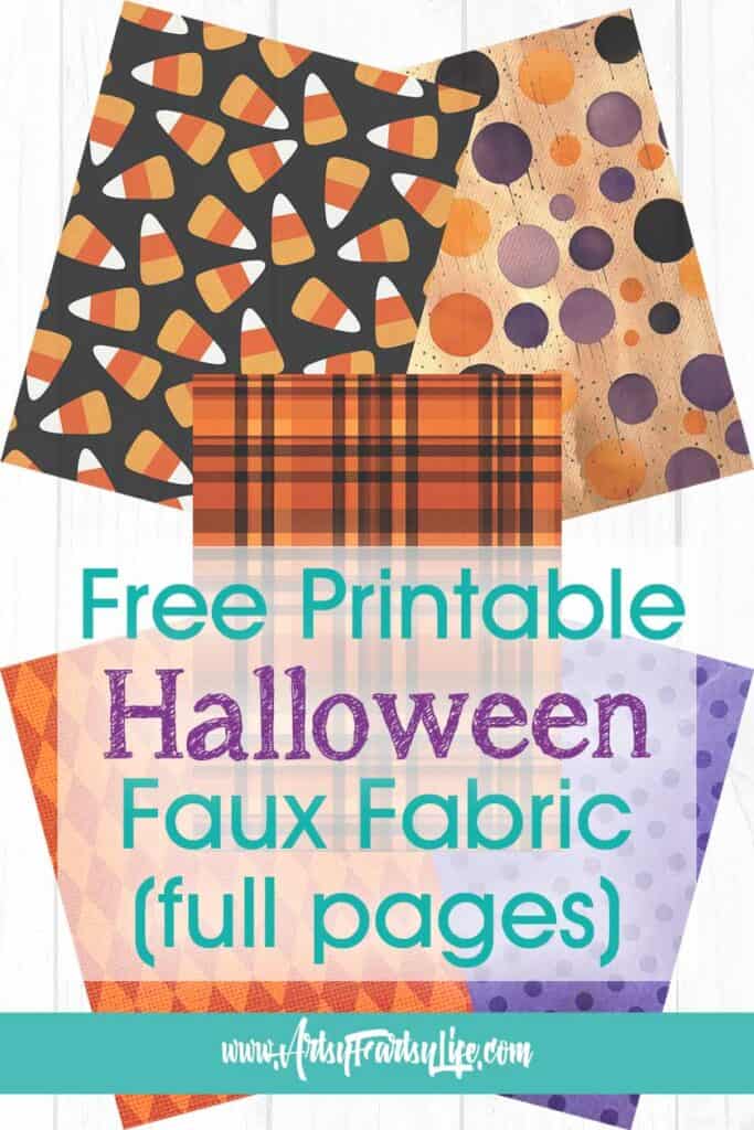 Cozy Up to Halloween with These Faux Fabric Printables (Full Page)