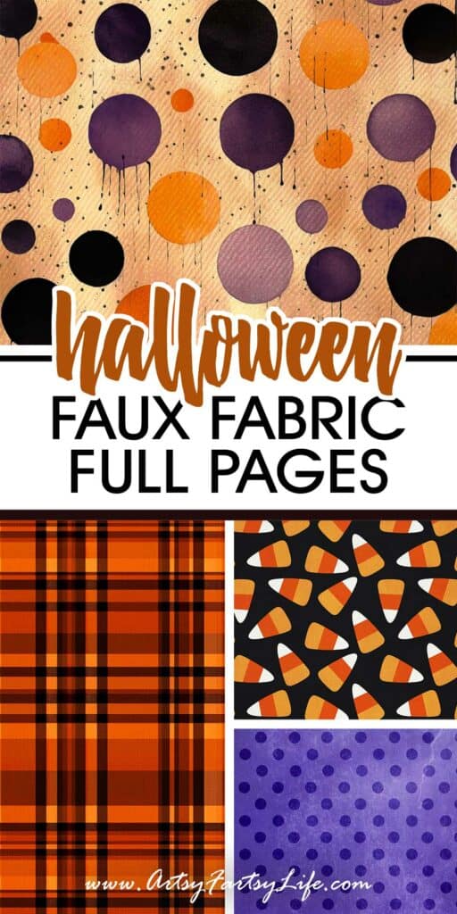 Cozy Up to Halloween with These Faux Fabric Printables (Full Page)