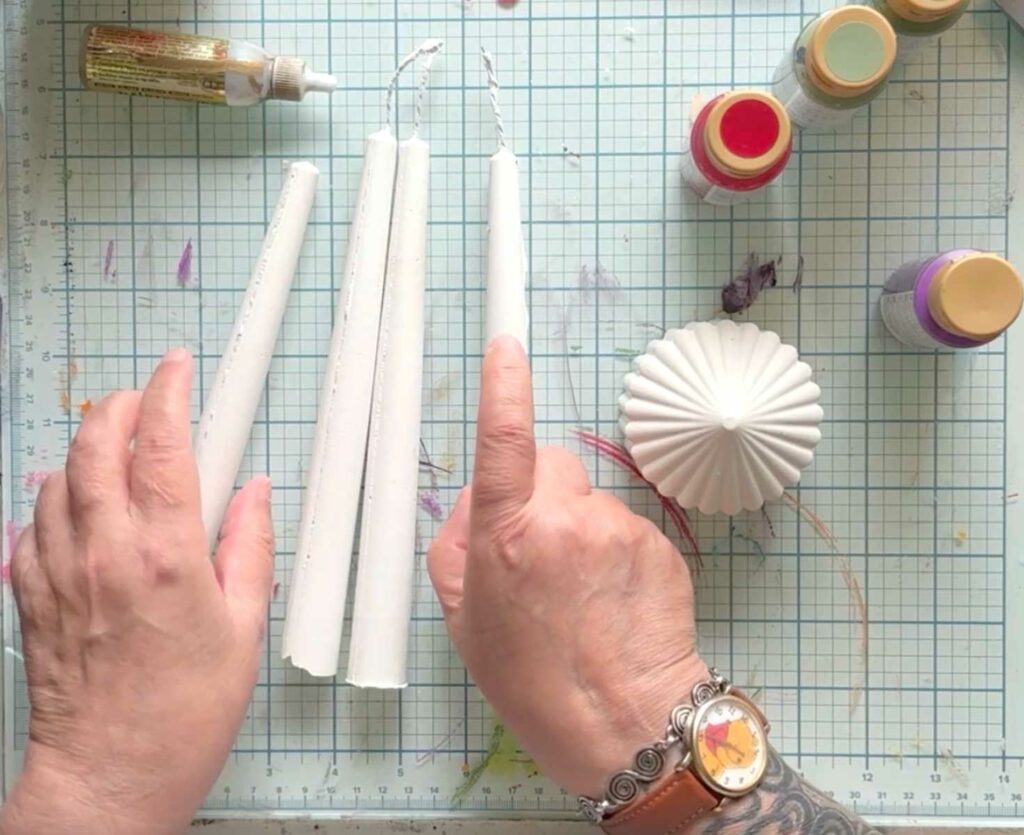DIY Faux Taper Candles for Halloween & Fall: A Cozy + Crafty Glow-Up! DIY Faux Taper Candles for Halloween & Fall: A Cozy + Crafty Glow-Up!