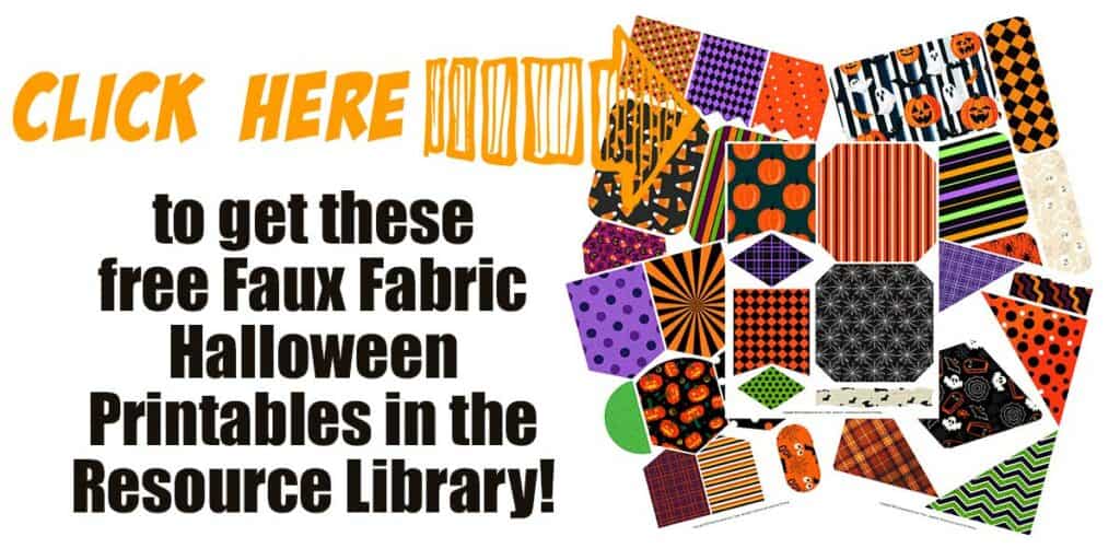 Halloween Faux Fabric Printable – Free for Spooky Crafting! Halloween Faux Fabric Printable – Free for Spooky Crafting!