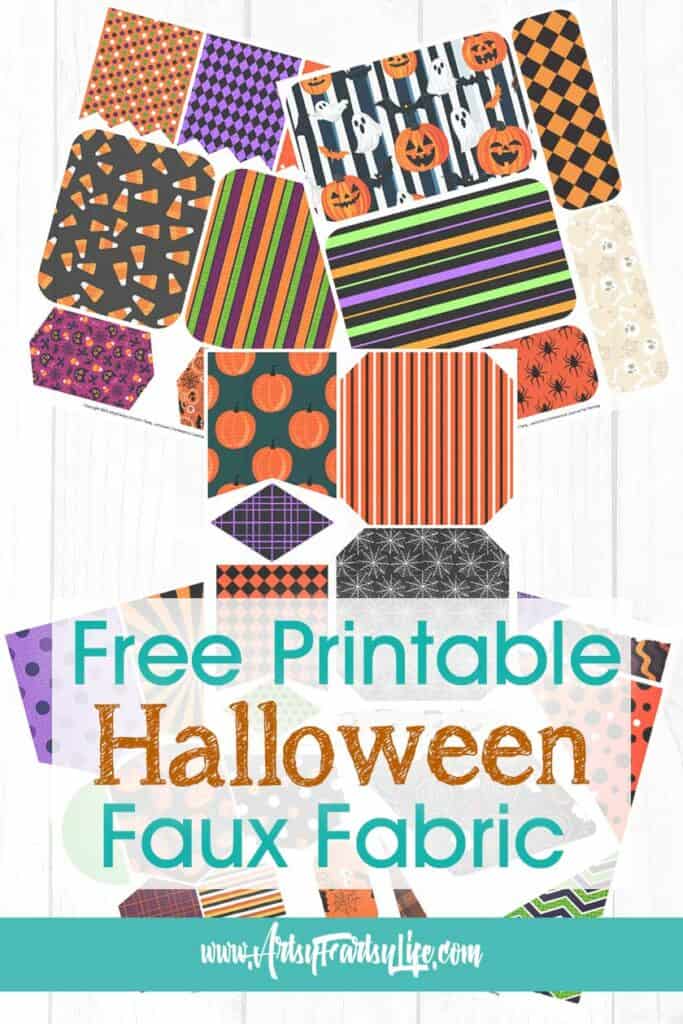 Halloween Faux Fabric Printable – Free for Spooky Crafting! Halloween Faux Fabric Printable – Free for Spooky Crafting!