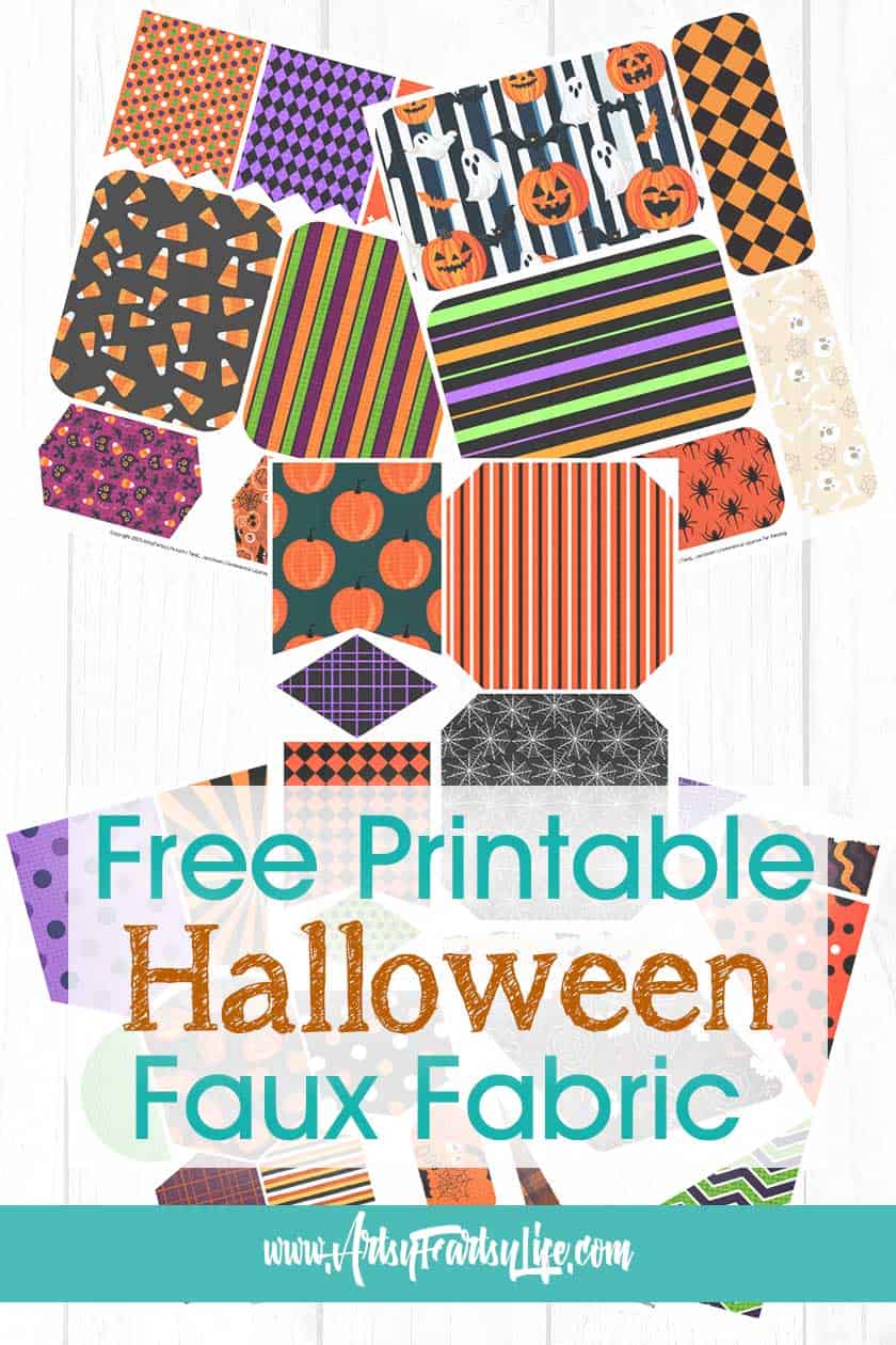 Halloween Faux Fabric Printables
