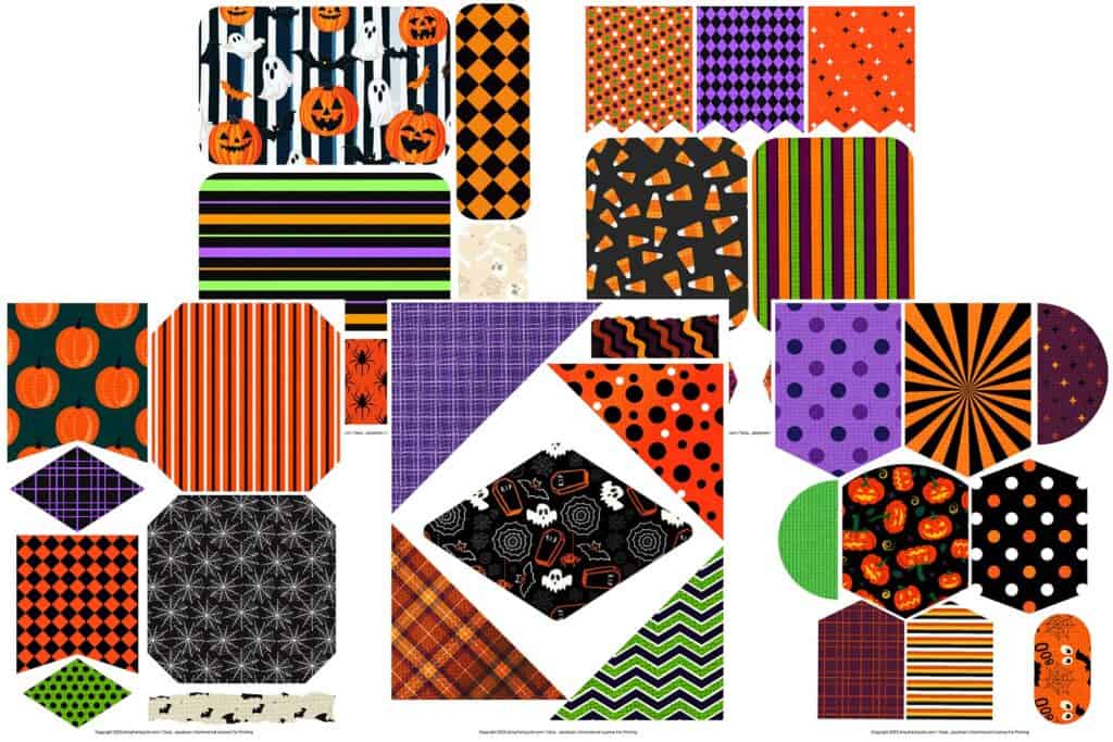 Halloween Faux Fabric Printable – Free for Spooky Crafting! Halloween Faux Fabric Printable – Free for Spooky Crafting!