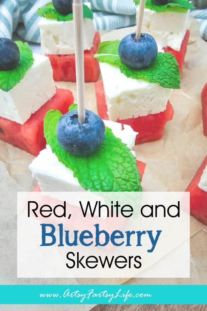 Red, White and Blueberry Skewers - The Perfect Summer Treat!