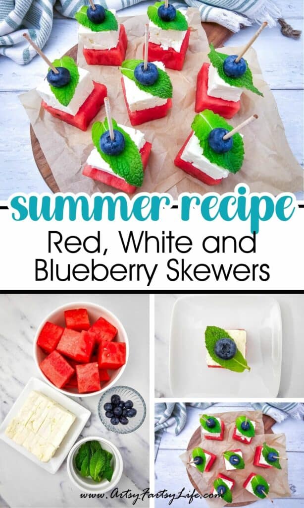 Red, White and Blueberry Skewers - The Perfect Summer Treat!
