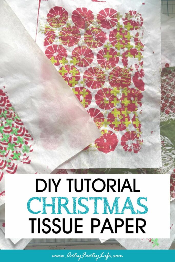 DIY Magic: Christmas Tissue Paper Using Paint, Stamps, Stencils & Embossing!