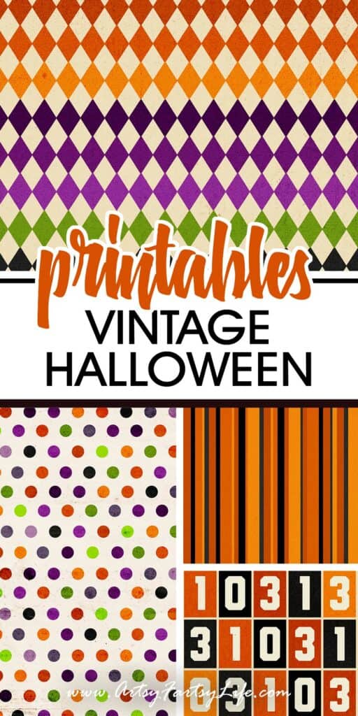 Retro Halloween Paper Backgrounds – Print & Create for Free!