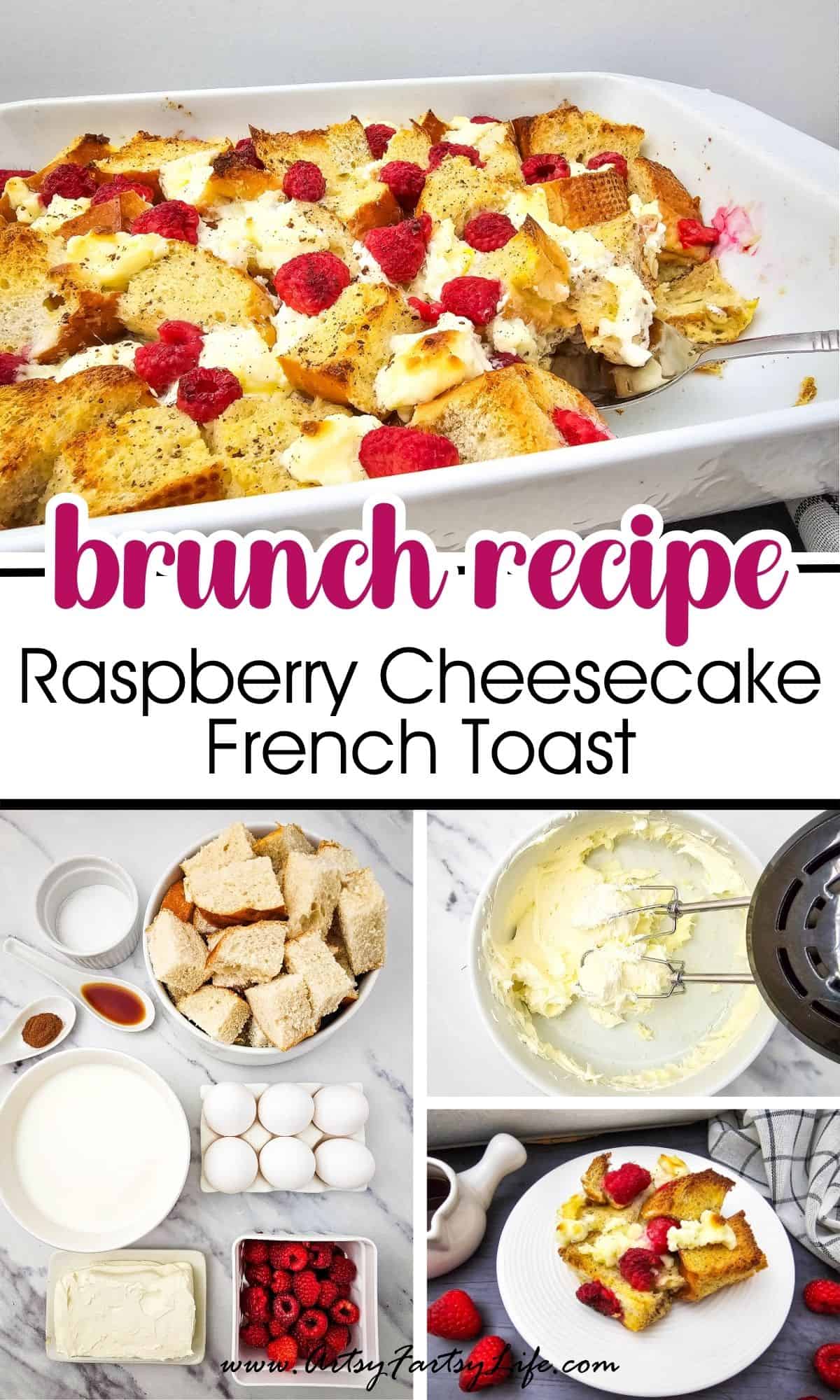 Sweet & Dreamy Brunch Bake! Raspberry Cheesecake French Toast Casserole