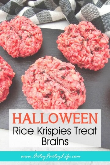 Creepy Halloween Rice Krispies Brains