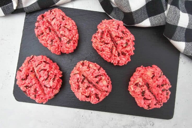 Creepy Halloween Rice Krispies Brains