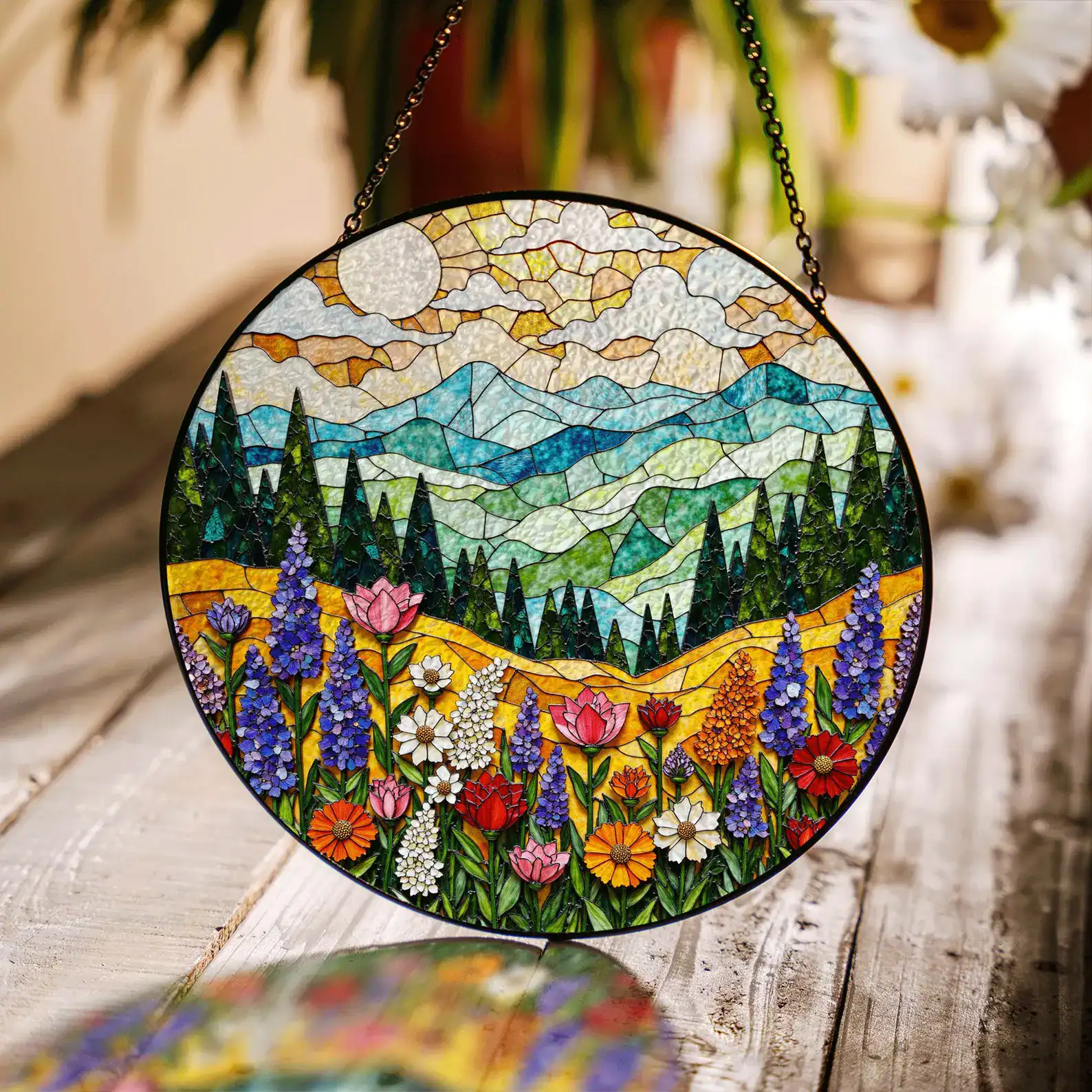 Mountain Wildflower Suncatcher
