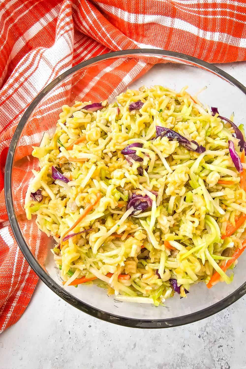 Ramen Noodle Slaw Salad – The ‘80s Potluck Star That Still Slaps! Ramen Noodle Slaw Salad – The ‘80s Potluck Star That Still Slaps!