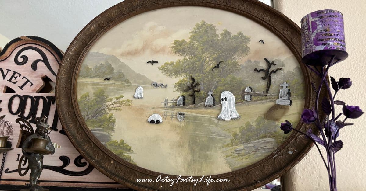 You can even paint ghosties on old picture to make it SPOOKY HALLOWEEN! You can even paint ghosties on old picture to make it SPOOKY HALLOWEEN!