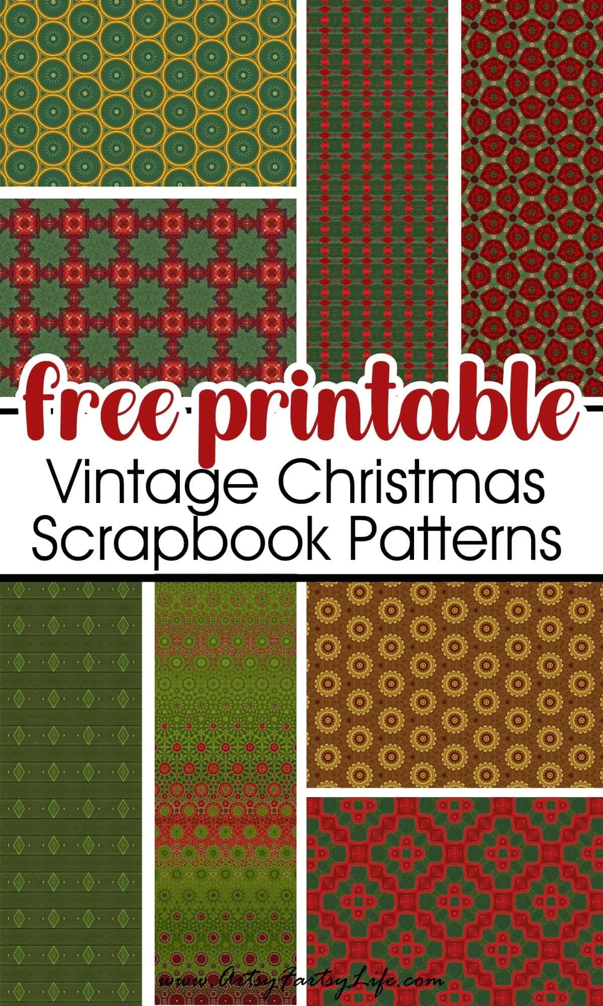 9 Free Christmas Pattern Papers to Make Your Holiday Crafts Pop!