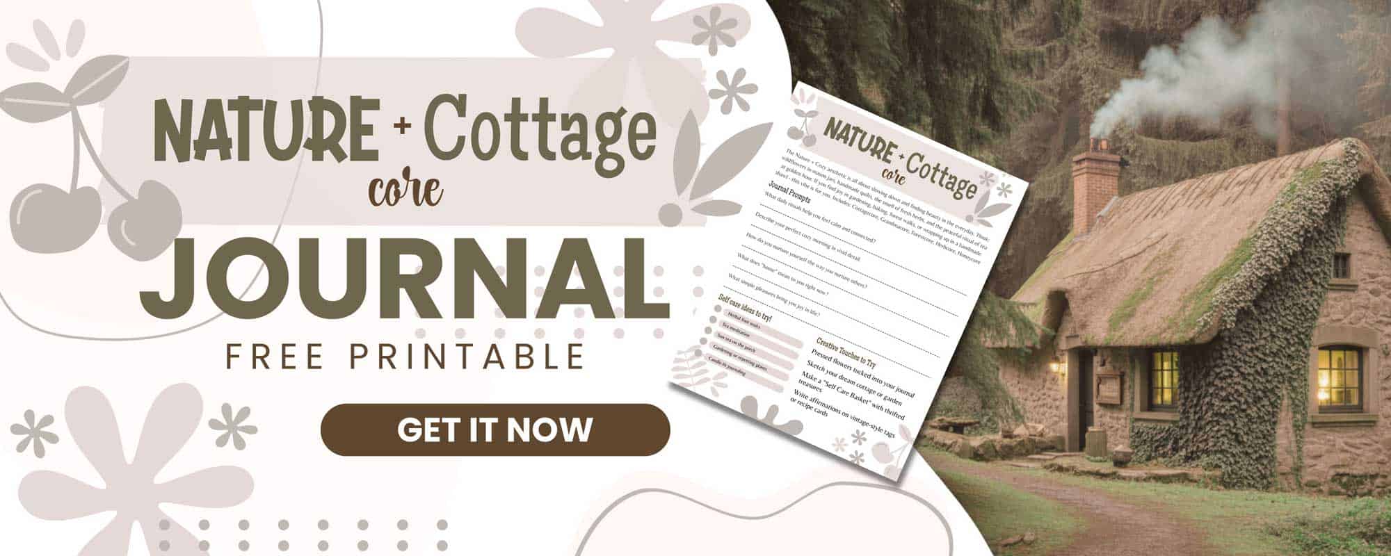 Nature Cottage Aesthetic Worksheet - Artsy Fartsy Life