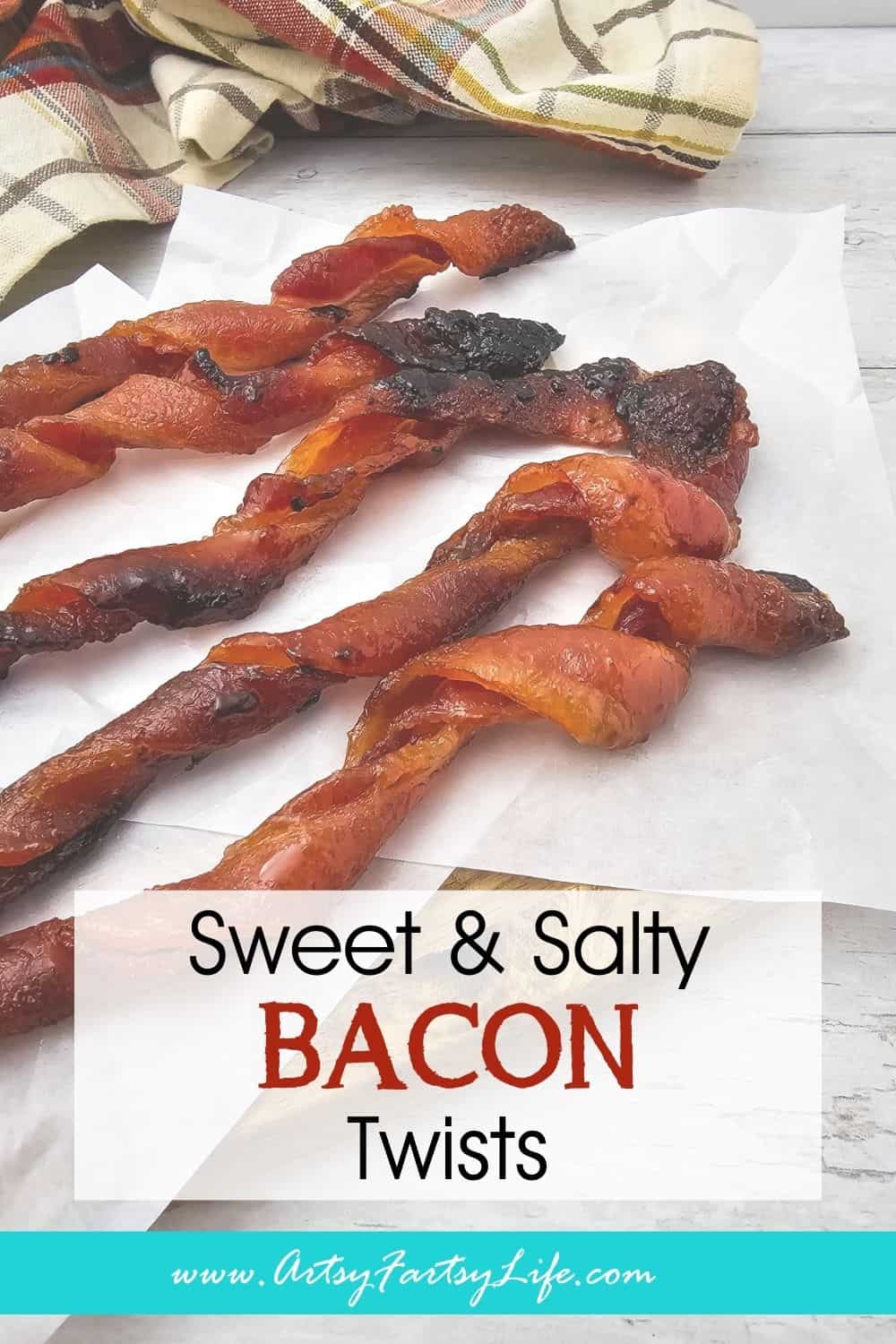 Sweet & Salty Candied Bacon Twists (Low Carb Option!)