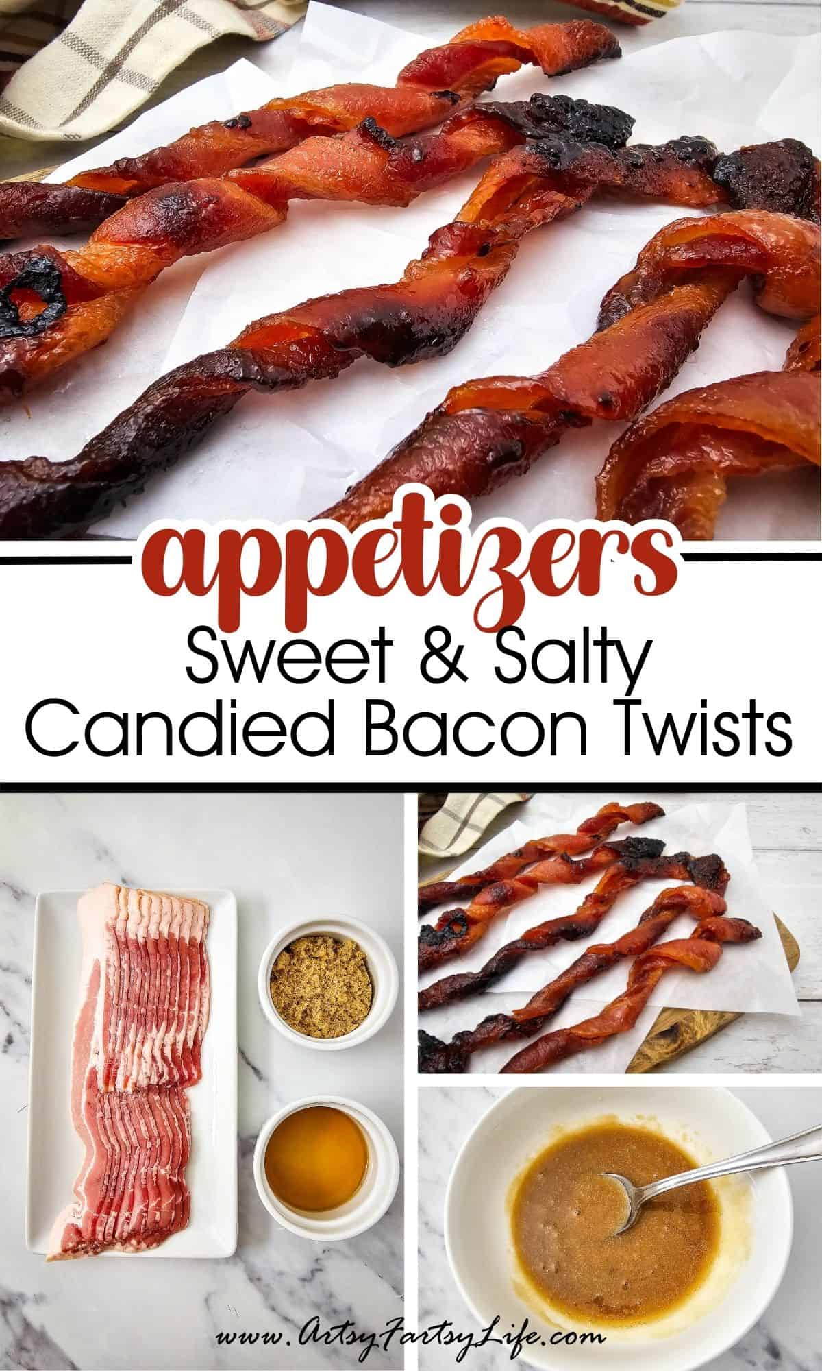 Sweet & Salty Candied Bacon Twists (Low Carb Option!)