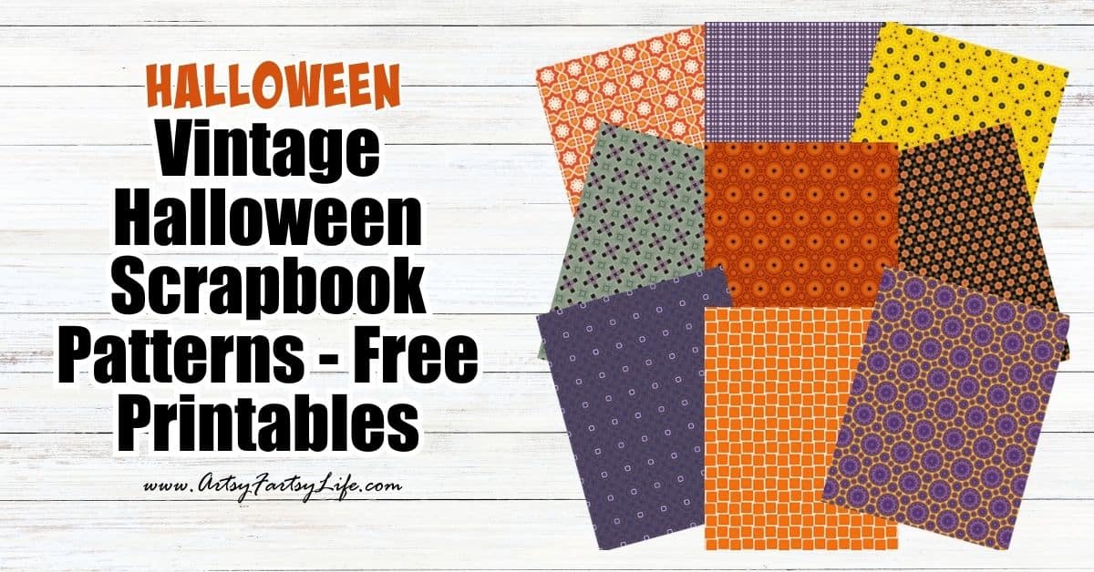 Vintage Halloween Scrapbook Patterns – Free Printables for Cozy Spooky ...