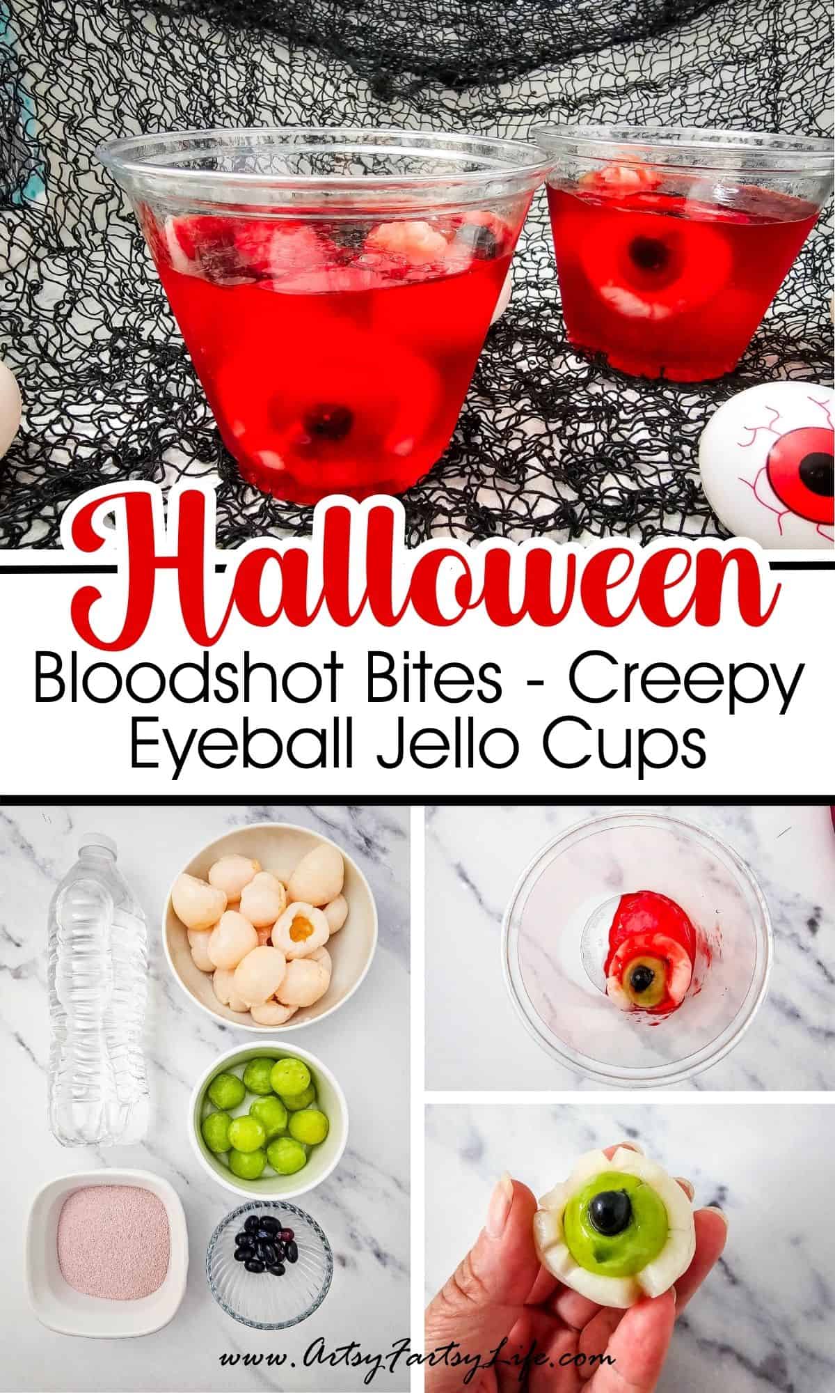 Bloodshot Bites – Creepy Eyeball Jello Cup